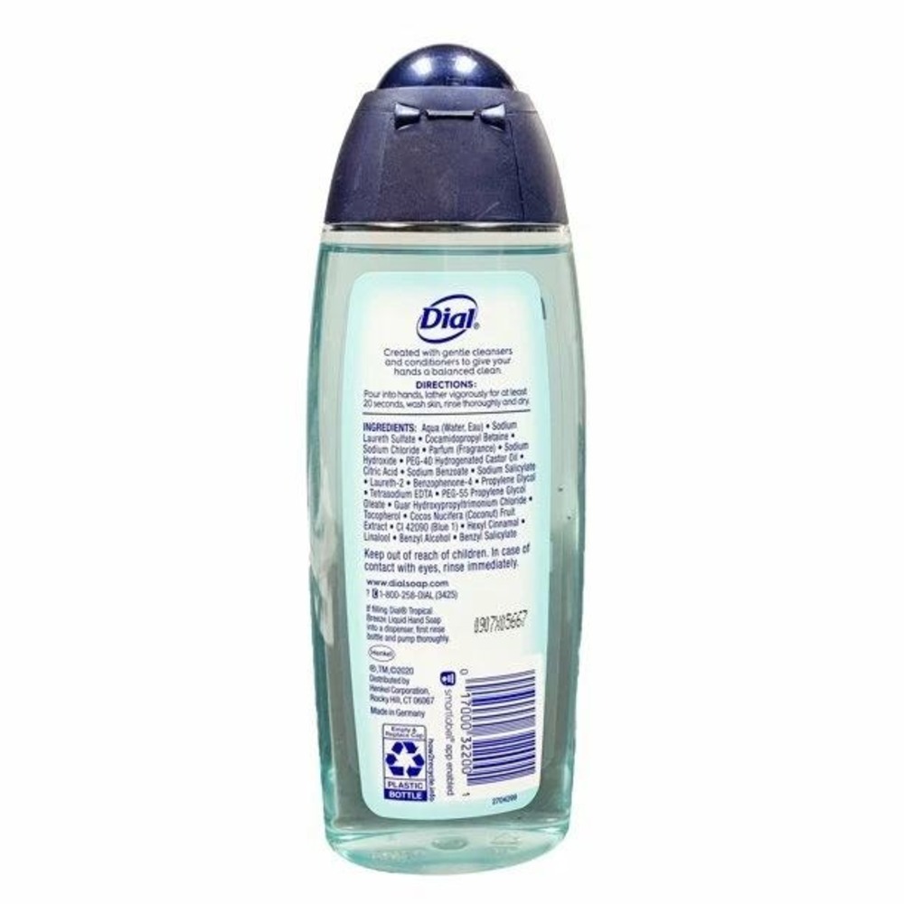 6ct *NEW* Discontinued Limited Edition DIAL Liquid Soap Tropical Breeze Scented - Picture 3 of 3
